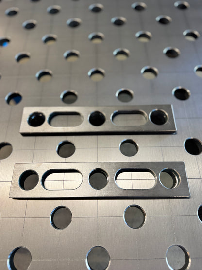 Aanslagbalk 250x50 10 mm Ø28