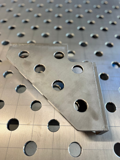 Squadra di serraggio destra 250x250x60 10 mm Ø28