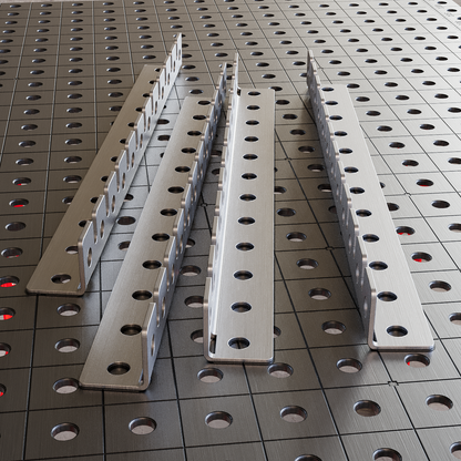Perforated metal angle 590x50x50 4 mm