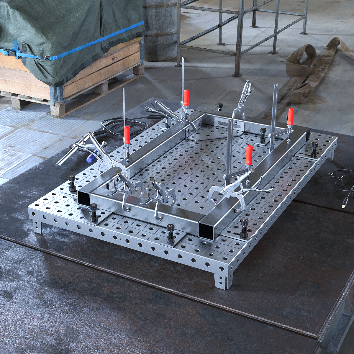 Lassentafelblad MasterPlat MAX 1200x800 met Hoekbeugels 