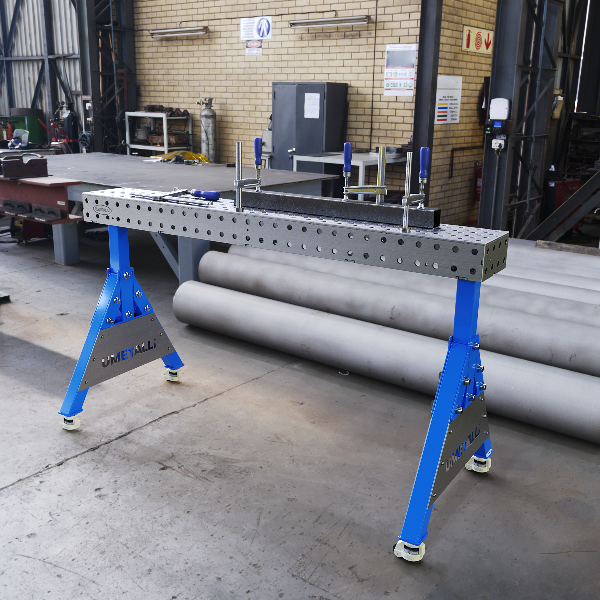 Lassupport 1450x200x100 op wielen 