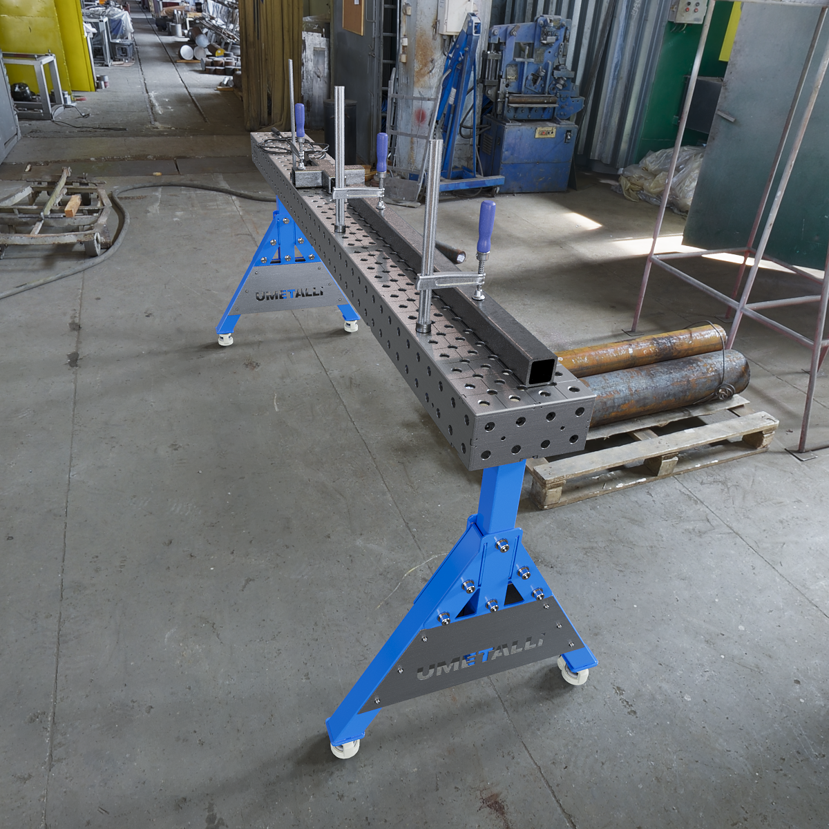 Lassupport 2000x200x100 op wielen 