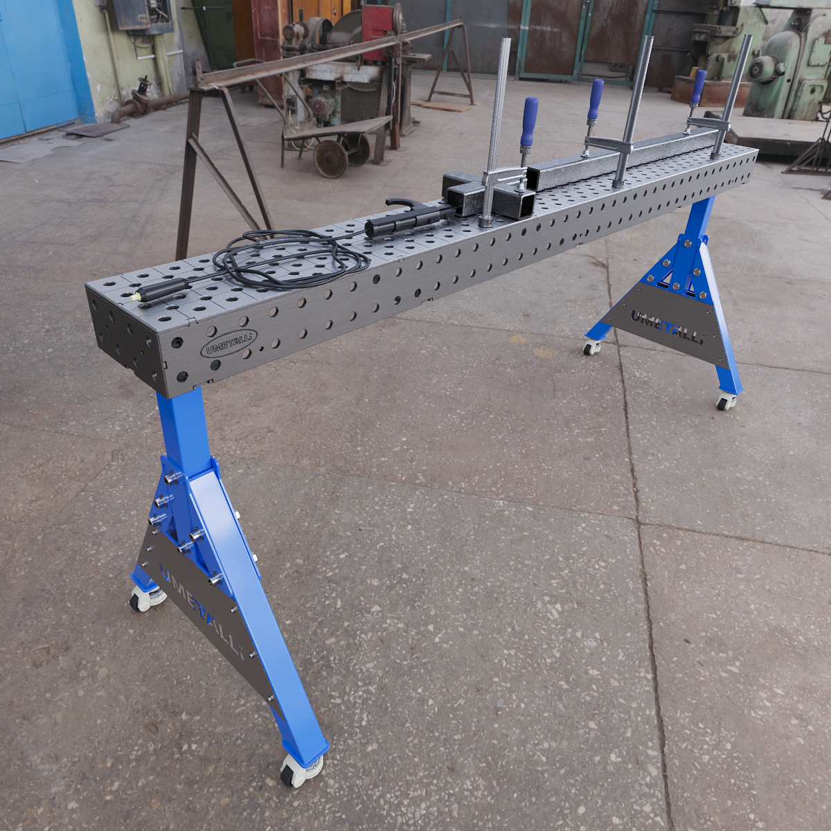 Lassupport 2000x200x100 op wielen 